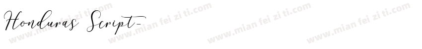 Honduras Script字体转换